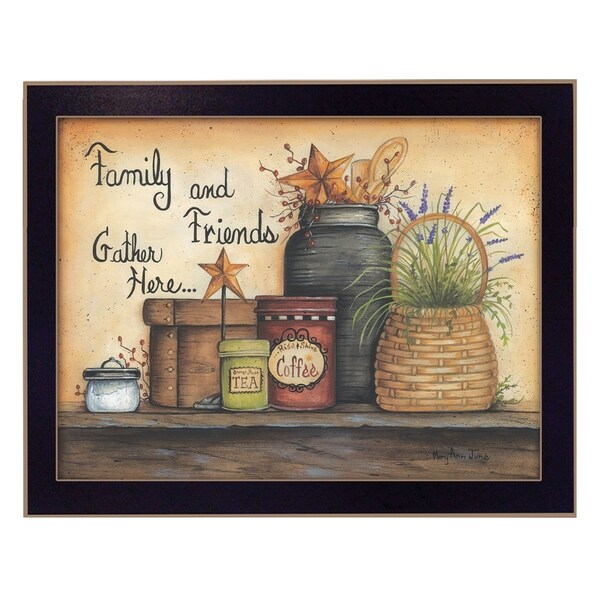 "Family and Friends" By Mary June, Printed Wall Art, Ready To Hang