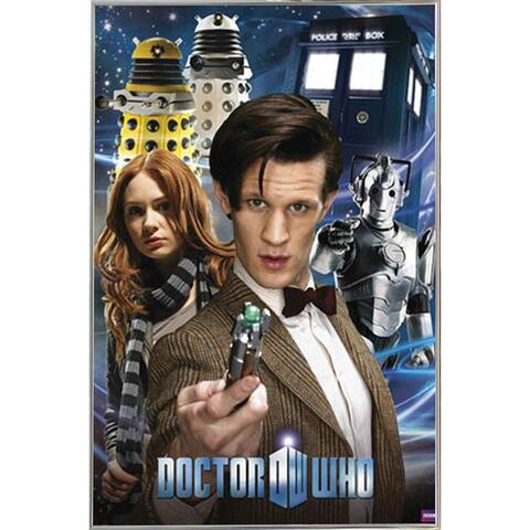 Doctor Who Collage Poster with Choice of Frame (24x36)