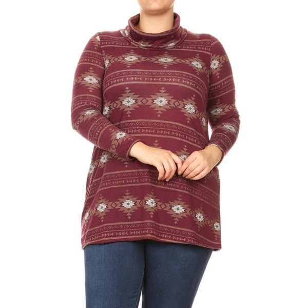 women's plus size cowl neck sweaters