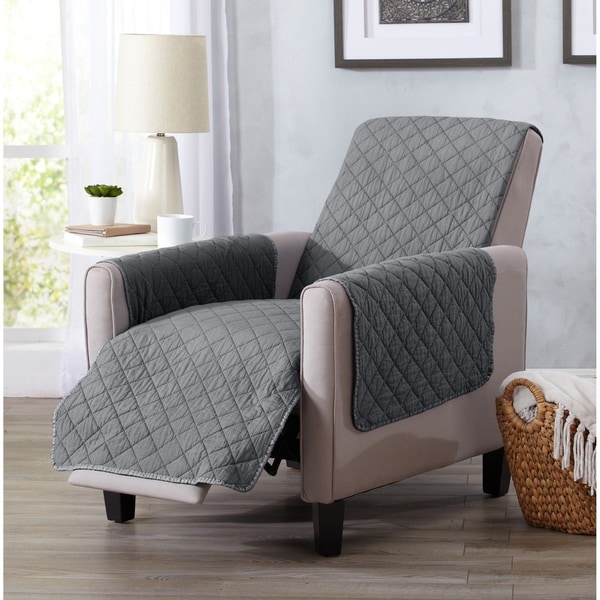 Home Fashion Designs Laurina Stonewashed Reversible Recliner Protector