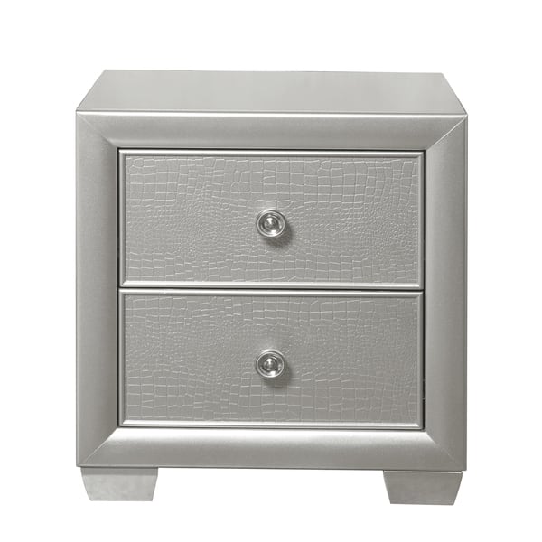 Celestial Silver Nightstand - Bed Bath & Beyond - 17127634