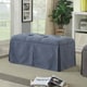 preview thumbnail 11 of 10, Furniture of America Hald Traditional Solid Wood Storage Bench Blue