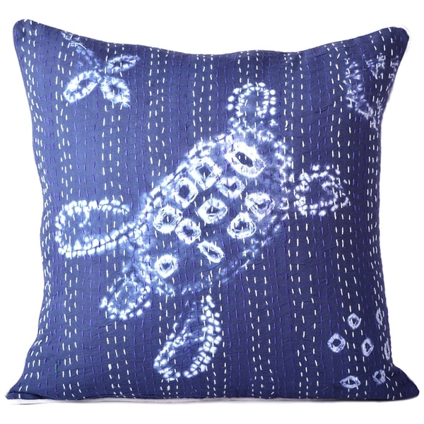 Indigo Turtle Throw Pillow Case Cushion Cover Home Sofa ...