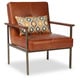 preview thumbnail 7 of 6, Strick & Bolton Retro Steel Tan Leather Armchair