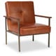 preview thumbnail 3 of 6, Strick & Bolton Retro Steel Tan Leather Armchair