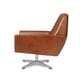 preview thumbnail 4 of 6, Carson Carrington Lisbon Saddle Leather Swivel Chair