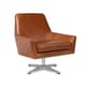 preview thumbnail 2 of 6, Carson Carrington Lisbon Saddle Leather Swivel Chair