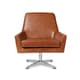 preview thumbnail 5 of 6, Carson Carrington Lisbon Saddle Leather Swivel Chair