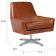 preview thumbnail 7 of 6, Carson Carrington Lisbon Saddle Leather Swivel Chair