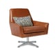 preview thumbnail 6 of 6, Carson Carrington Lisbon Saddle Leather Swivel Chair