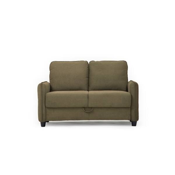 Shop Lifestyle Solutions Sydney Taupe Microfiber Loveseat Free