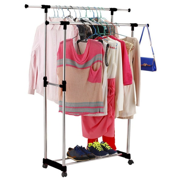 Double pole best sale cloth hanger