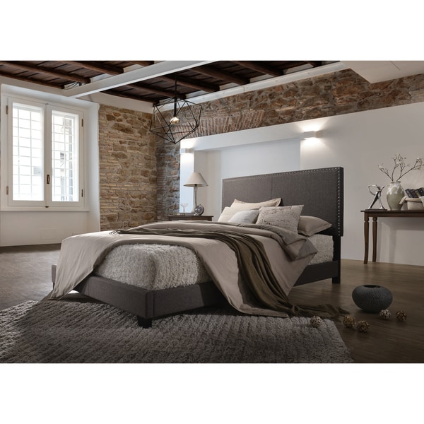 Emma Brown Linen Upholstered Bed