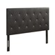 Contemporary Crystal Diamond Tufted Headboard, Black - Free Shipping