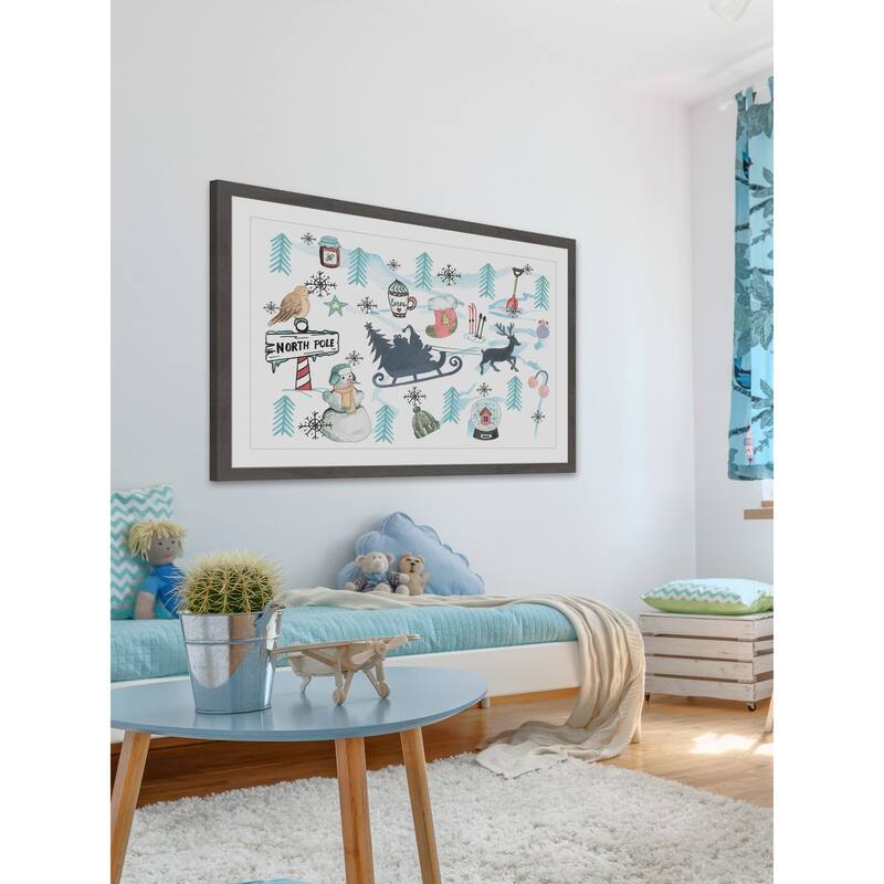 'Winter's Joy' Framed Painting Print