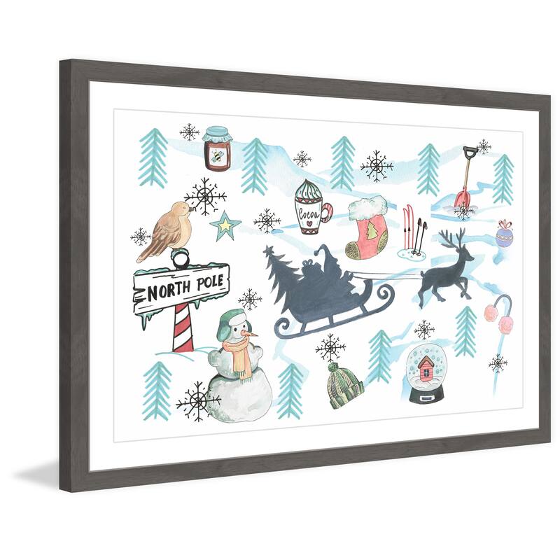 'Winter's Joy' Framed Painting Print