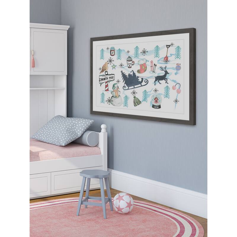 'Winter's Joy' Framed Painting Print