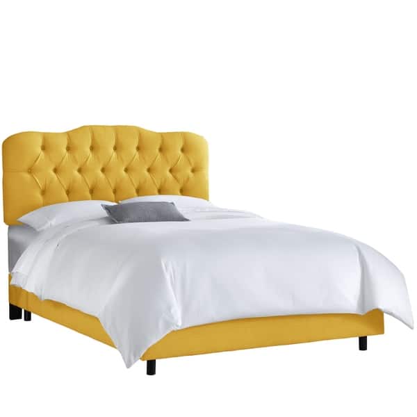 Skyline Furniture Tufted Bed in Linen Overstock 17137423