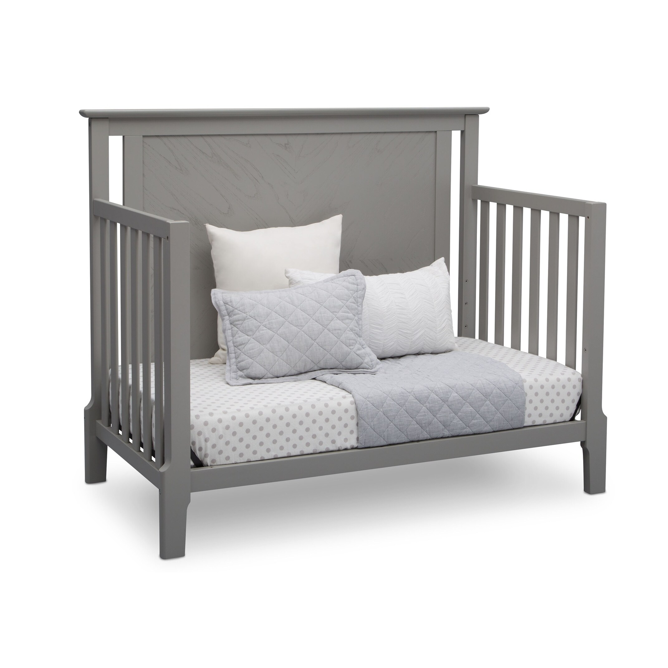 Shop Serta Mid Century Modern Lifestyle 4 In 1 Convertible Crib Grey Overstock 17137679