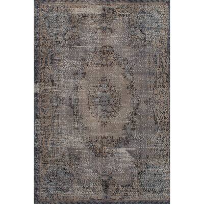 eCarpetGallery Color Transition Grey Hand-knotted Wool Rug (6'5 x 10'11)