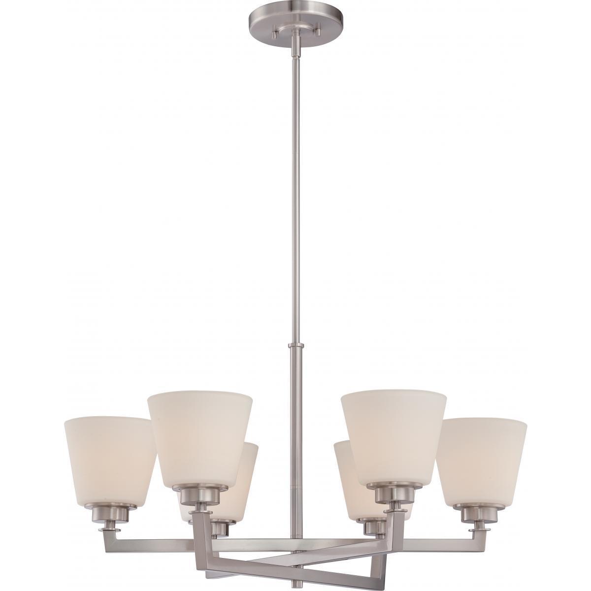 Mobili 6 Light Chandelier (Brushed Nickel) - Chandeliers For Bedrooms by Overstock.com