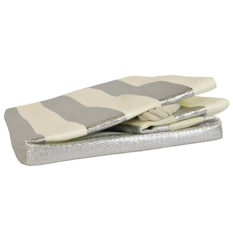 DII Striped Decorative Storage Bin