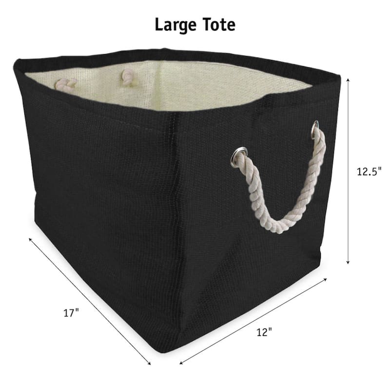 DII Striped Decorative Storage Bin