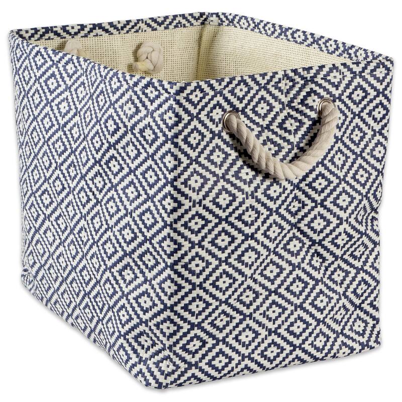 DII Striped Decorative Storage Bin