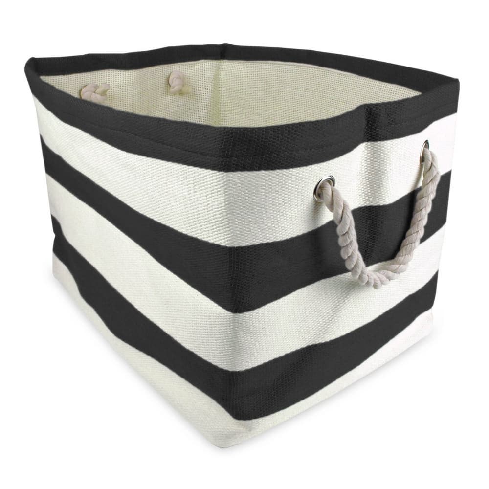 DII Striped Decorative Storage Bin