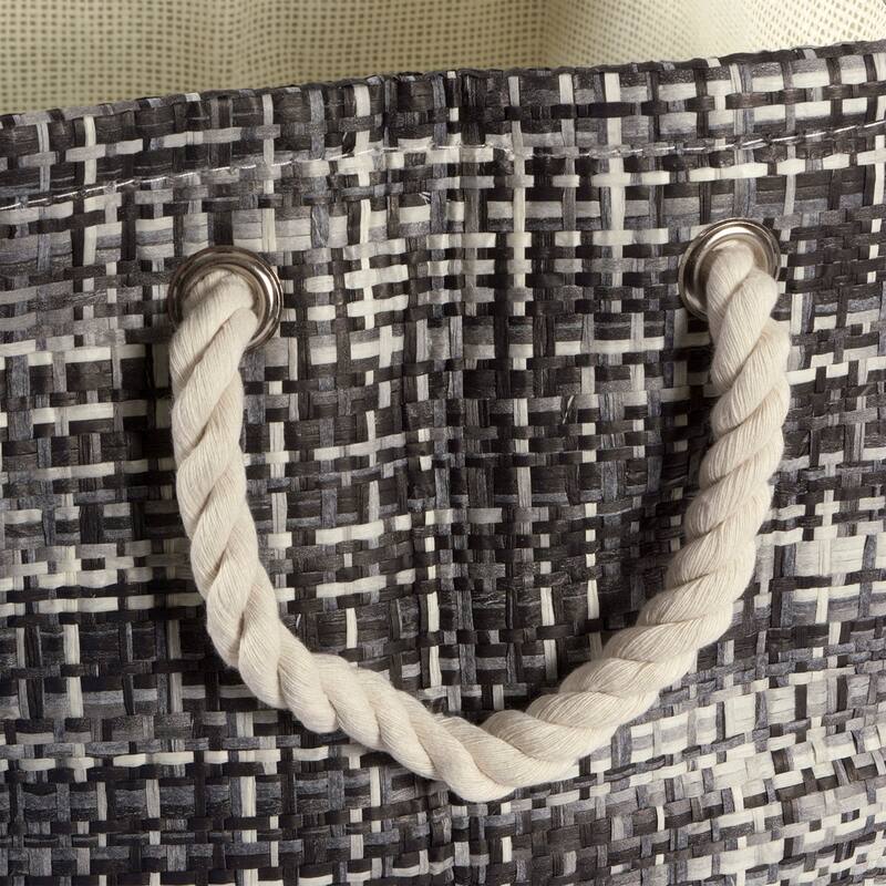 DII Striped Decorative Storage Bin