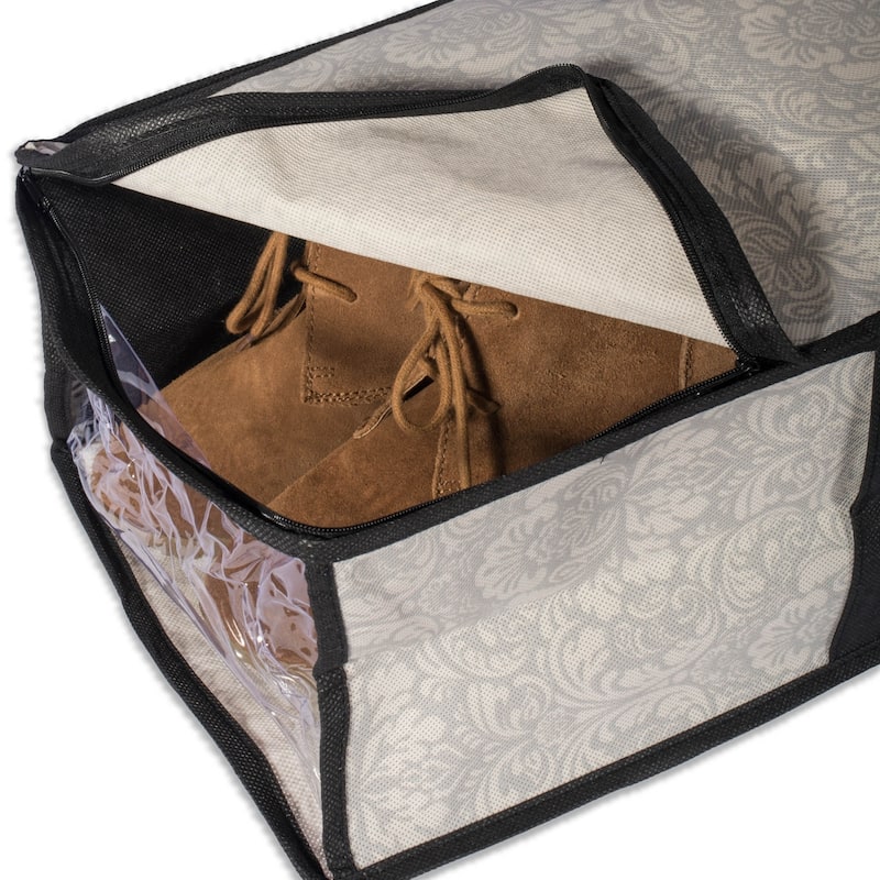 DII Damask Soft Storage Bins (Set of 2)