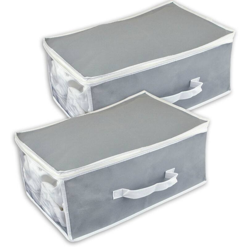 DII Damask Soft Storage Bins (Set of 2)