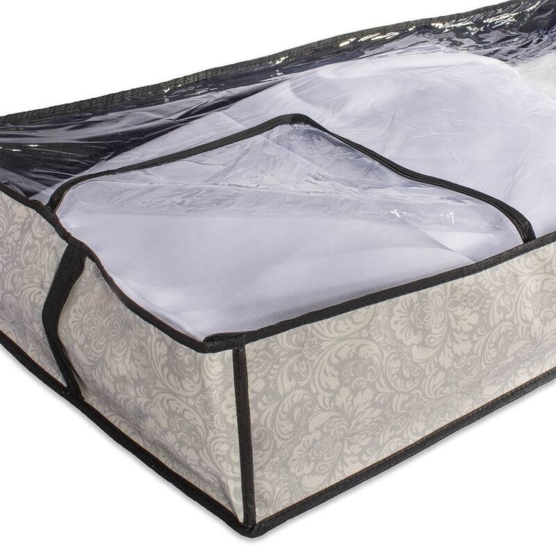 DII Damask Soft Storage Bins (Set of 2)