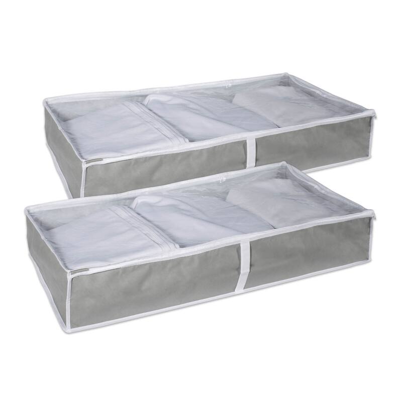 DII Damask Soft Storage Bins (Set of 2)