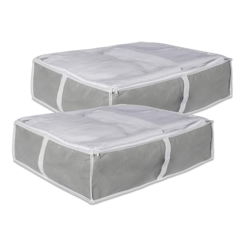 DII Damask Soft Storage Bins (Set of 2)