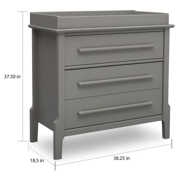 serta mid century modern 3 drawer dresser with changing top Serta Mid-Century Modern 3 Drawer Dresser with Changing Top, Grey - Bed  Bath & Beyond