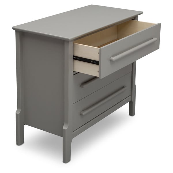 serta mid century modern 3 drawer dresser with changing top