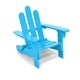 preview thumbnail 1 of 0, Kids Adirondack Outdoor Chair Blue