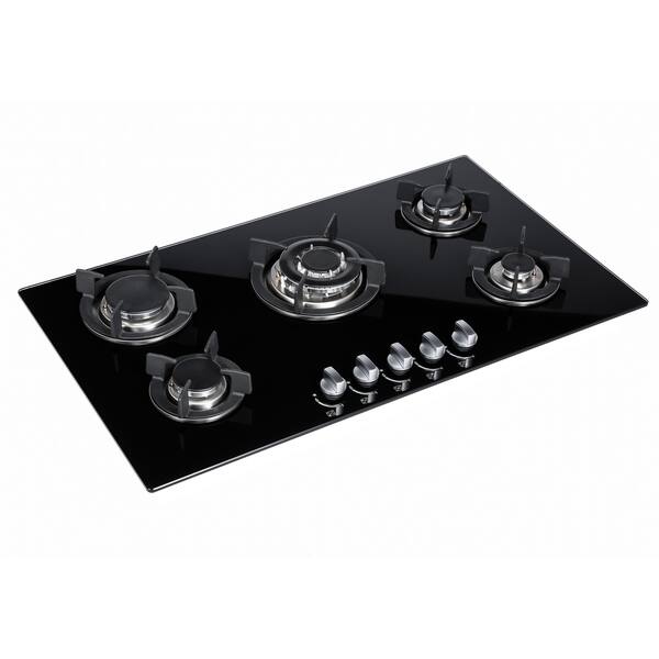 Shop Empava 34 Inch Gas Cooktop With Tempered Glass 5 Sabaf