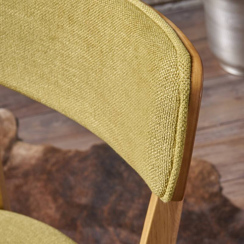Chazz Mid Century Upholstered Dining Chairs (Set of 2) by Christopher Knight Home