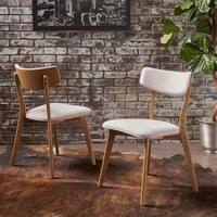 Chazz Mid-century Fabric Dining Chair by Christopher Knight Home (Set of 2)