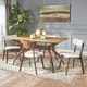 preview thumbnail 2 of 6, Nissie Mid-Century 5-piece Wood Rectangle Dining Set by Christopher Knight Home