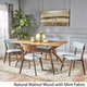 preview thumbnail 7 of 6, Nissie Mid-Century 5-piece Wood Rectangle Dining Set by Christopher Knight Home