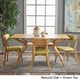preview thumbnail 5 of 6, Nissie Mid-Century 5-piece Wood Rectangle Dining Set by Christopher Knight Home