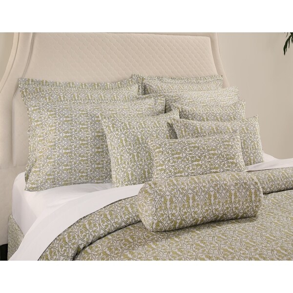 Decorative Voyagers Byzantine Collection Green Delphine Duvet Cover Set