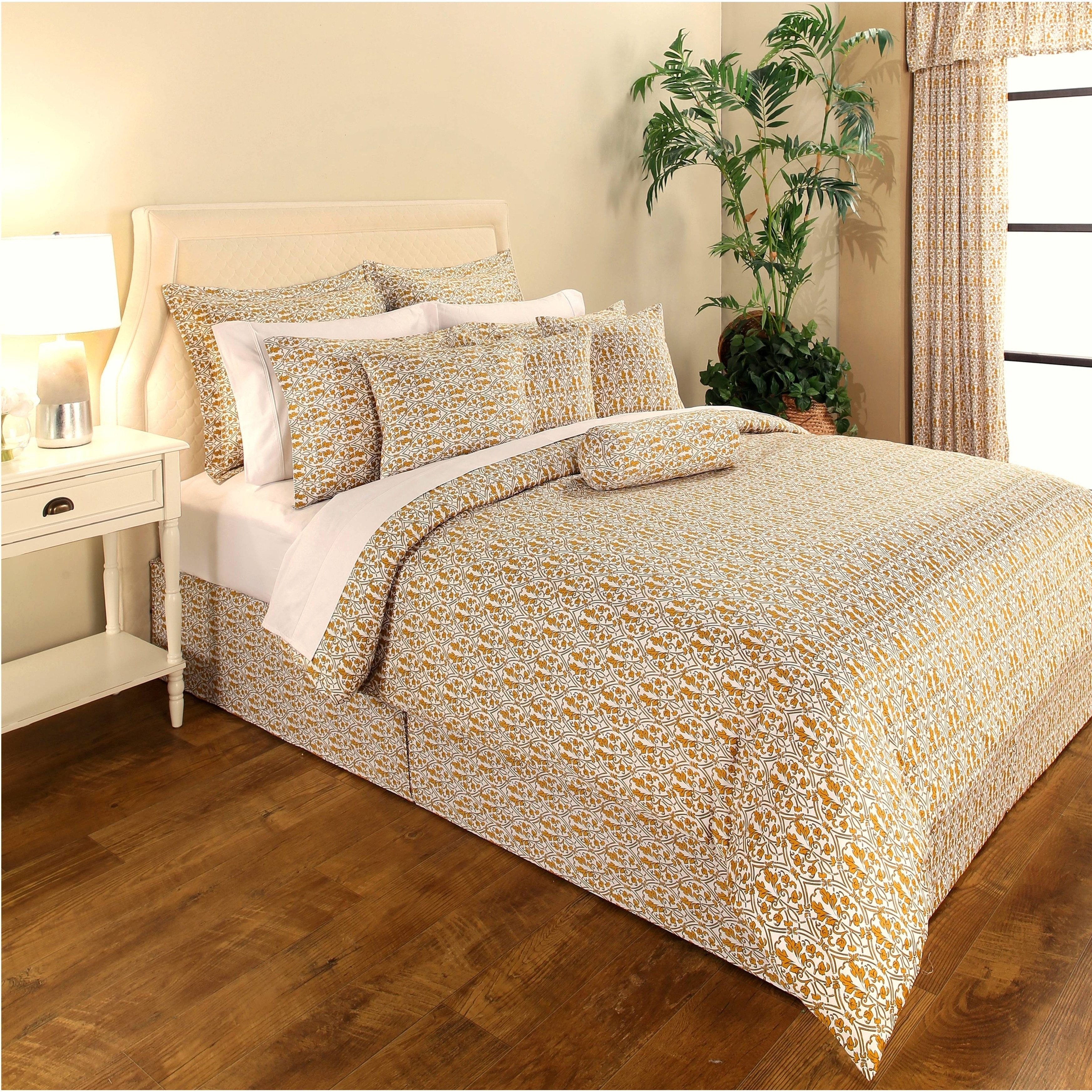 Shop Decorative Voyagers Gold Delphine Comforter Set Overstock