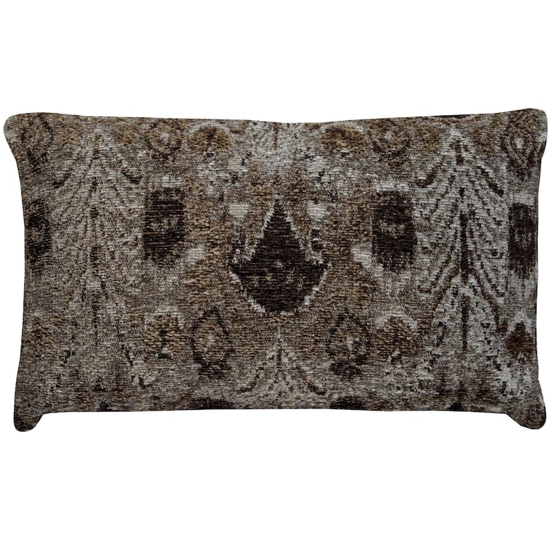 HERAT ORIENTAL Handmade Chenille Ikat Throw Pillow