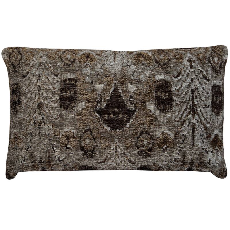 HERAT ORIENTAL Handmade Chenille Ikat Throw Pillow