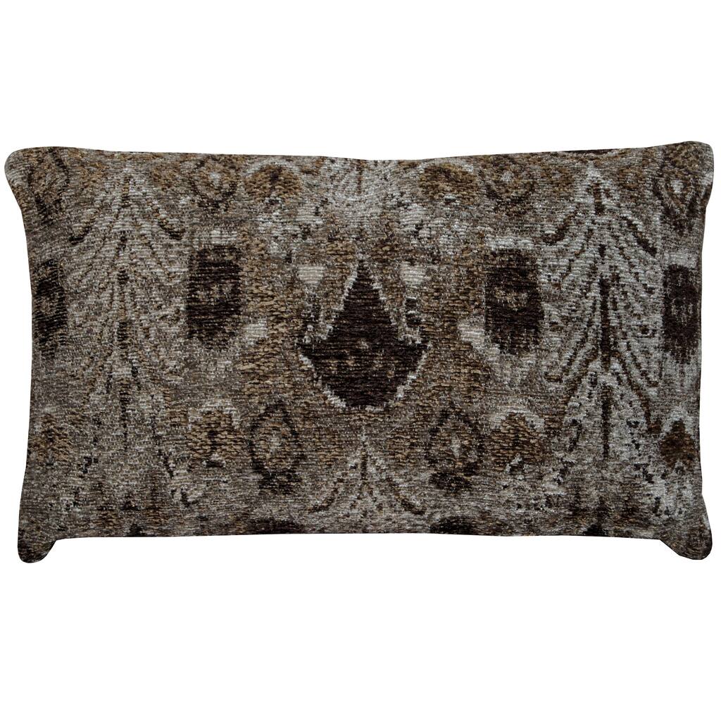 HERAT ORIENTAL Handmade Chenille Ikat Throw Pillow