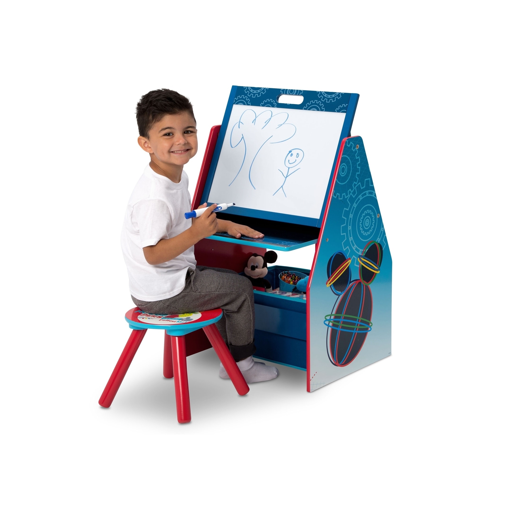 Shop Disney Mickey Mouse Activity Center Easel Desk With Stool
